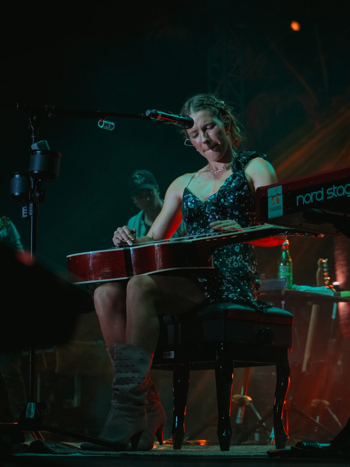 caroline jones plays the steel guitar 