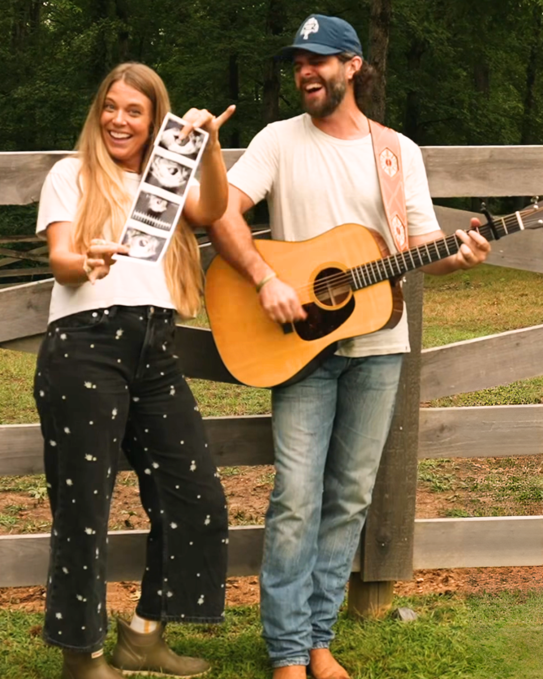 Thomas Rhett and his wife, Lauren, announce she is pregnant with their fifth child