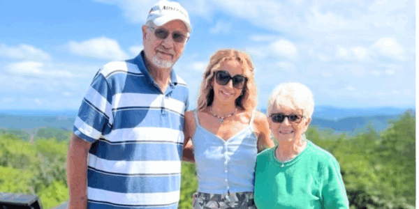 Ashley Monroe with her Granni and presumably her grandpa?