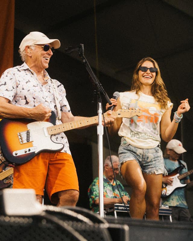 caroline Jones and Jimmy Buffett 