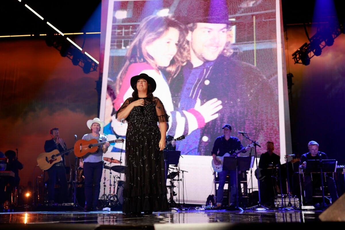 Krystal Keith sings during the Toby Keith American Icon tribute concert