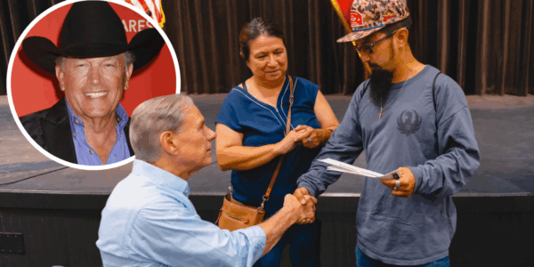 texas governor greg abbott and george strait