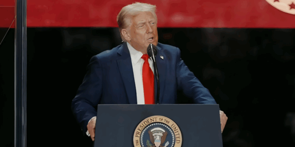 Donald Trump speaks at Charlie Kirk's memorial