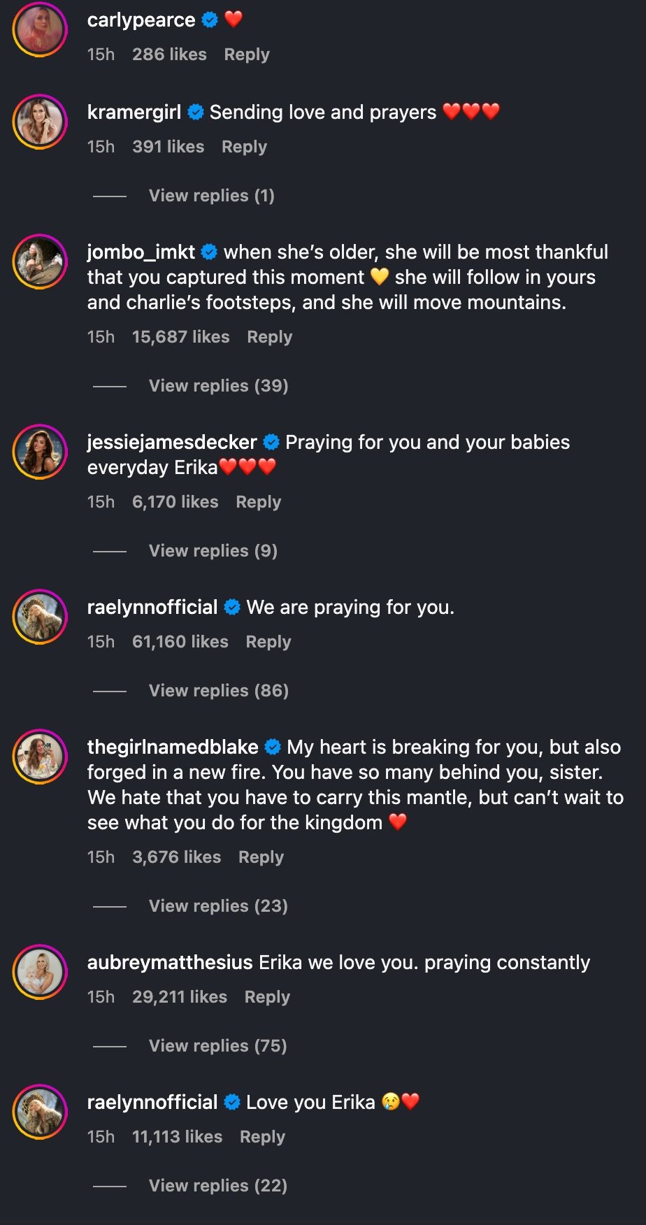 Reactions to Erika Kirk's video 