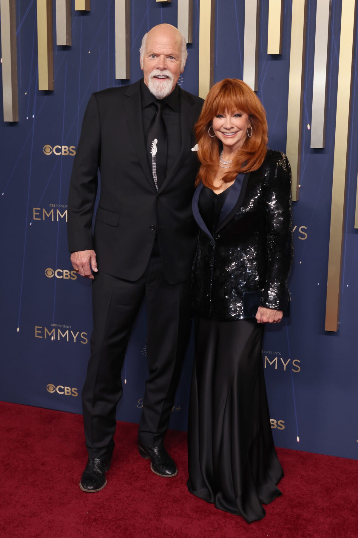 Reba McEntire and Rex Linn confirmed their engagement on the Emmy red carpet