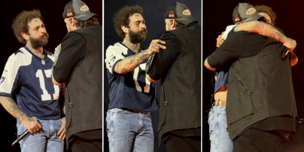 Post Malone and Jelly Roll during their Big Ass Stadium tour