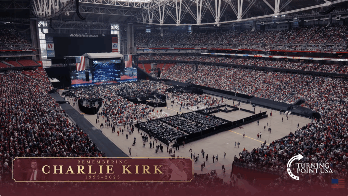 Thousands gather to celebrate the life of Charlie Kirk