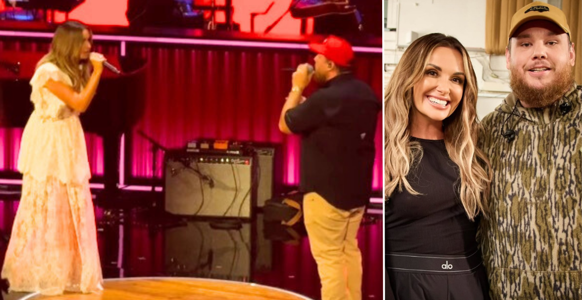 Carly Pearce and Luke Combs perform "I Hope You're Happy Now" in London