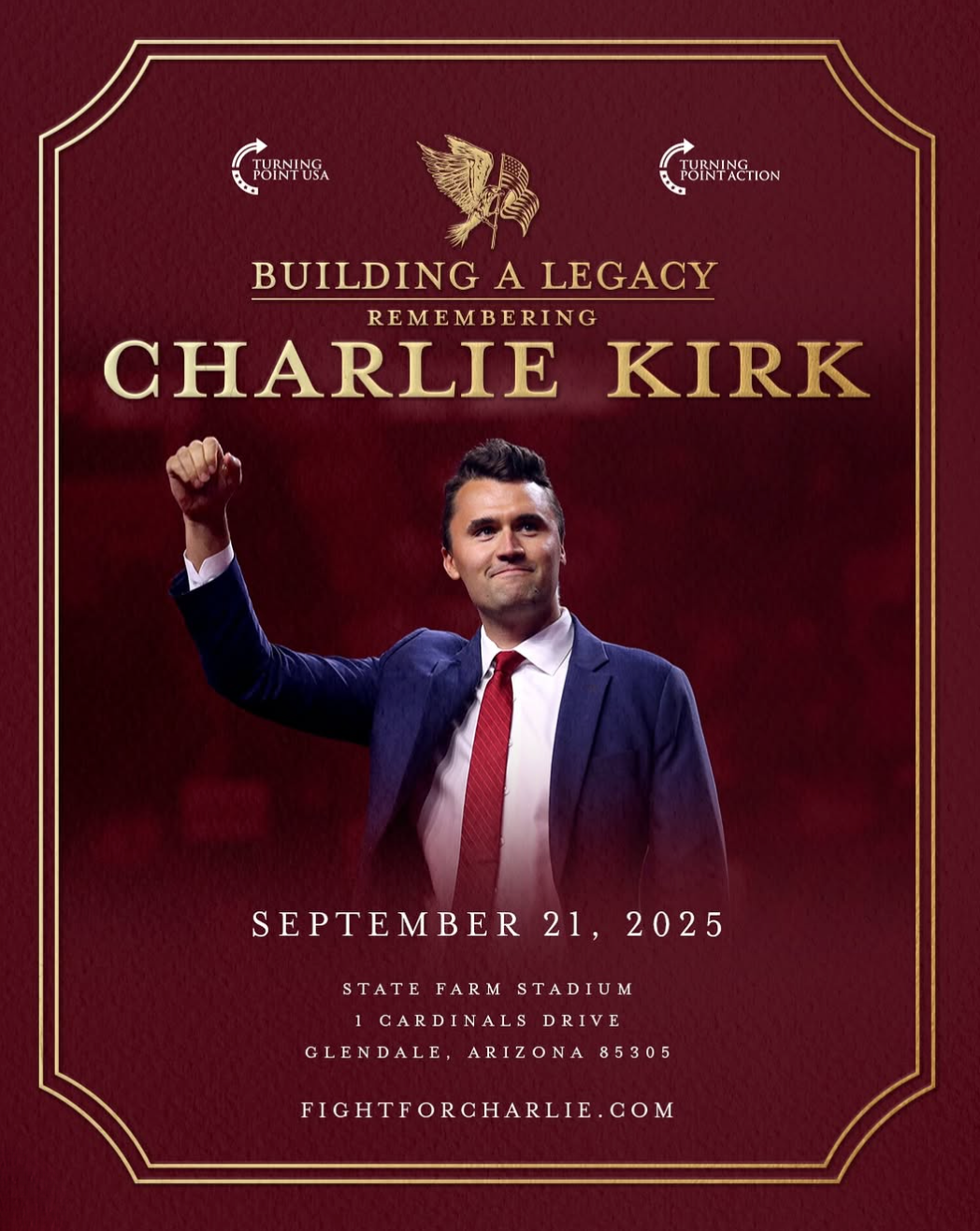 Details Of Charlie Kirk s Public Memorial Service Announced
