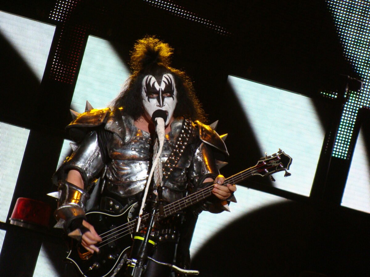Gene Simmons, bassist and vocalist for rock band KISS. 