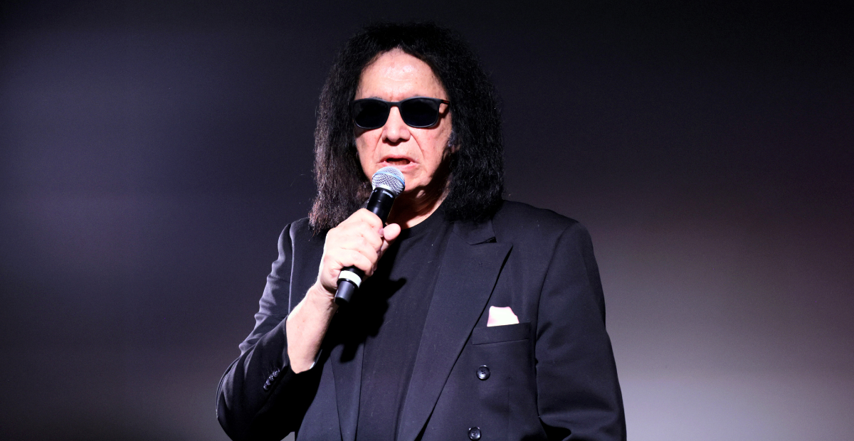 Gene Simmons was taken to the hospital after crashing his car