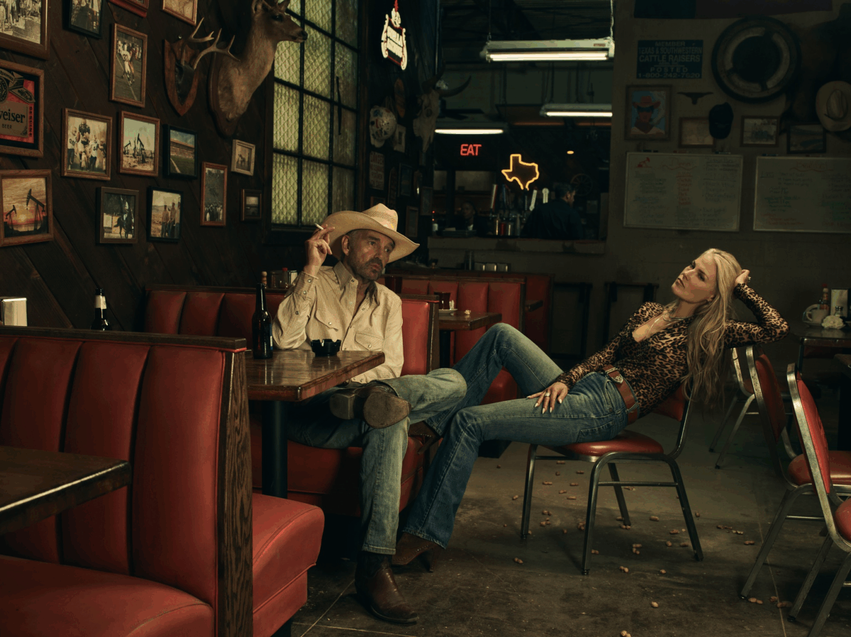 Billy Bob Thornton and Ali Larter in Landman 