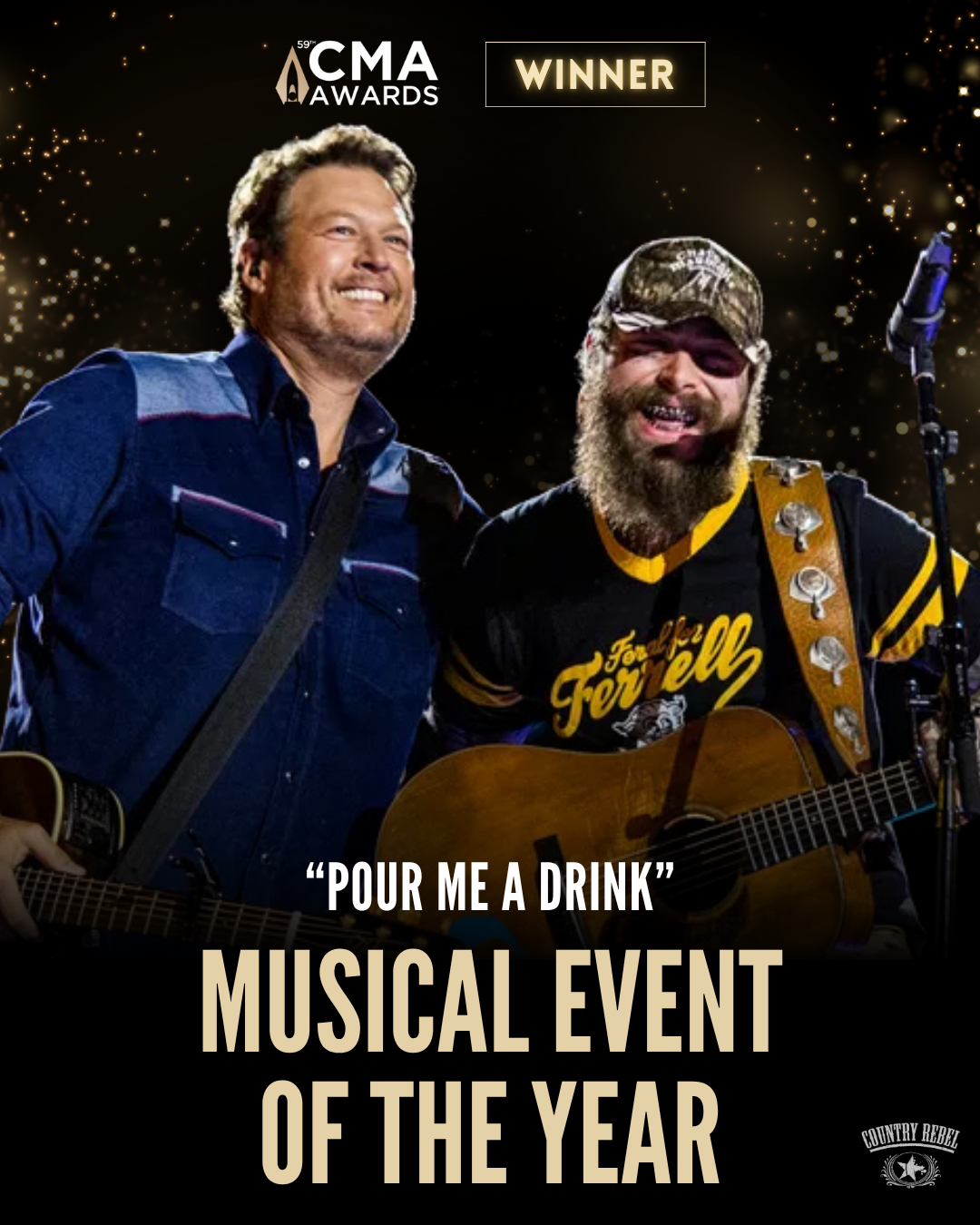 Blake Shelton and Post Malone win Musical Event of the Year