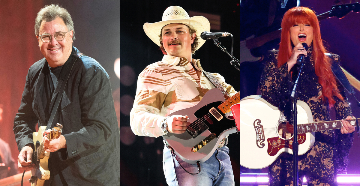 Country Artists Sign Guitars