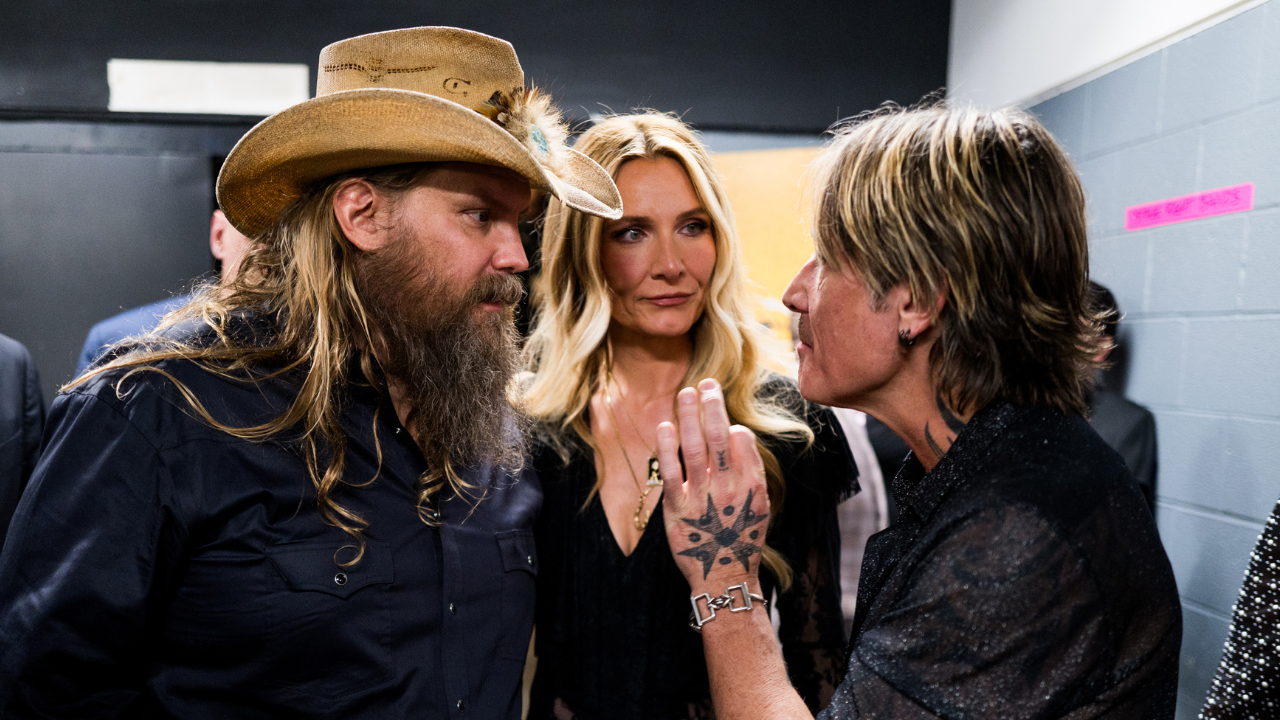 Chris Stapleton, Morgane Stapleton, and Keith Urban