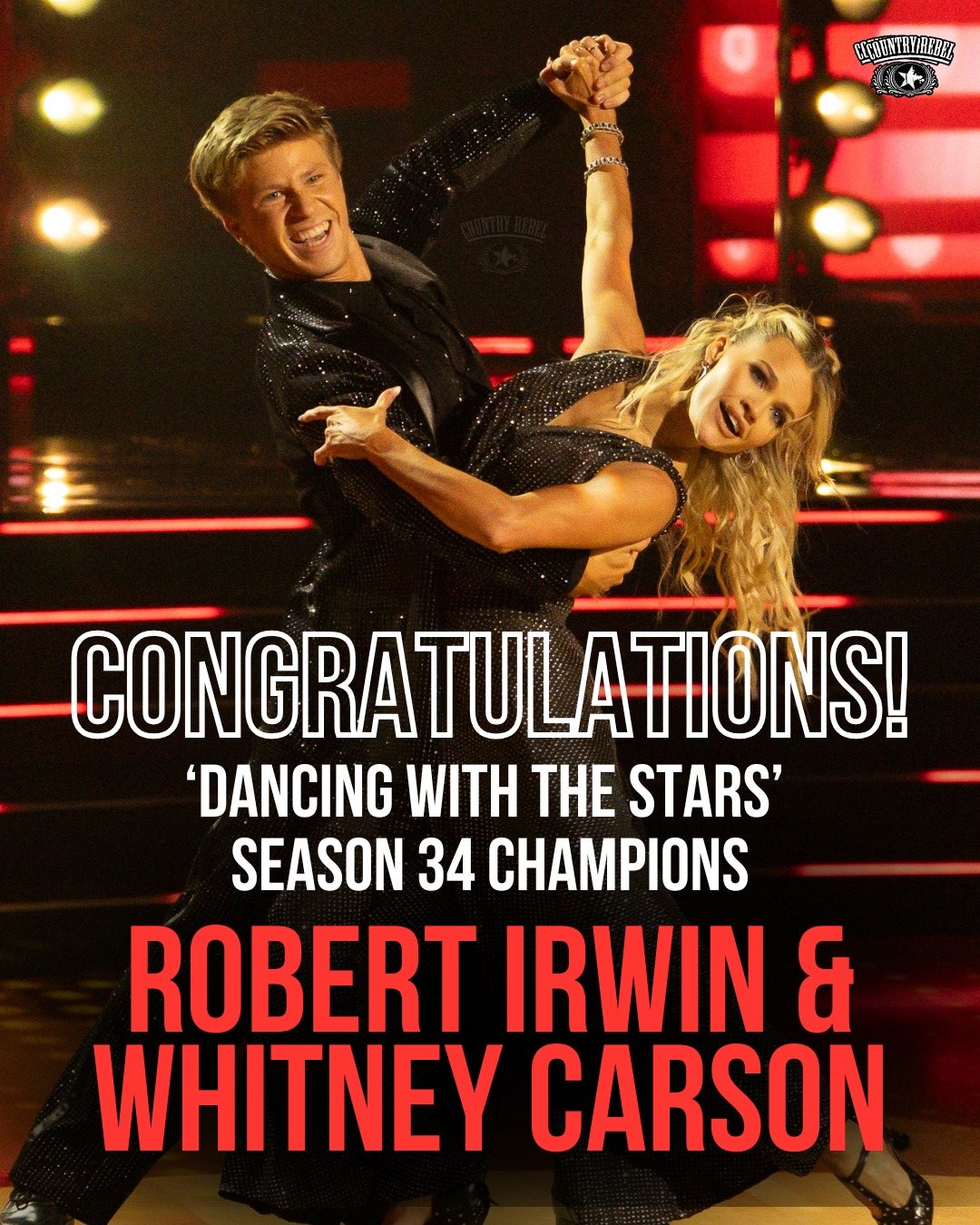 Robert Irwin and Witney Carson win Dancing With The Stars 