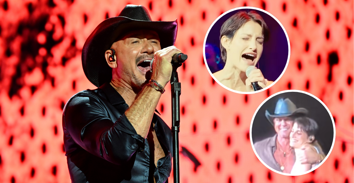 Audrey McGraw performs at her dad's recent concert.