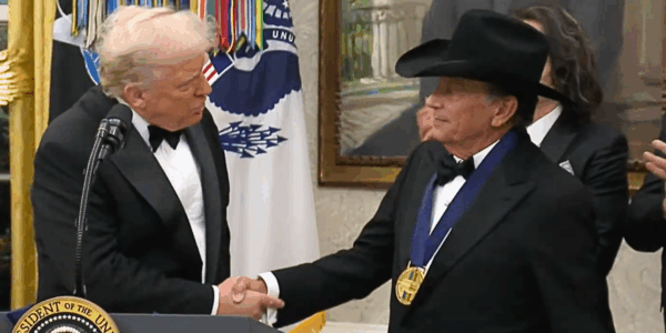 On Dec. 6, President Donald Trump presented the 2025 Kennedy Center Honorees with their medals in the Oval Office. Among them was the "King of Country," George Strait.