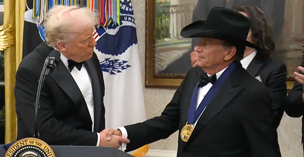 On Dec. 6, President Donald Trump presented the 2025 Kennedy Center Honorees with their medals in the Oval Office. Among them was the "King of Country," George Strait.