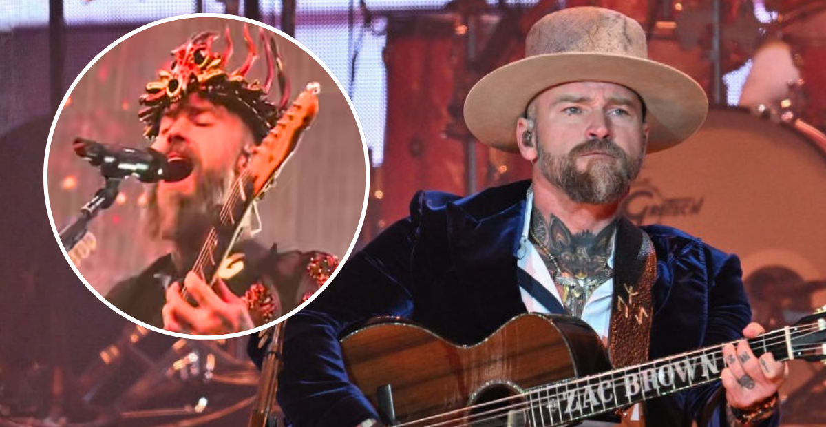 Zac Brown Band accused of using satanic imagery during their Las Vegas show.