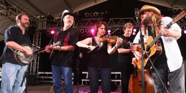 Chris Stapleton and the SteelDrivers on stage