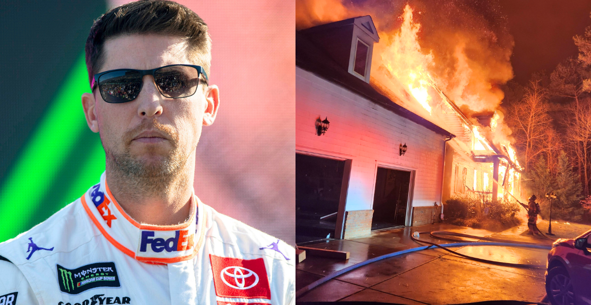 Denny Hamlin speaks out after the death of his father in a house fire