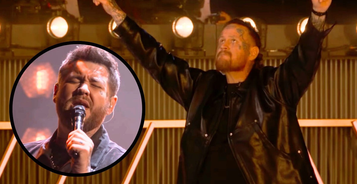 Jelly Roll reacts to Bear Bailey's cover of "Hard Fought Hallelujah" on Star Search