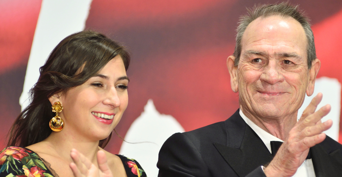 Tommy Lee Jones and his daughter Victoria in 2017