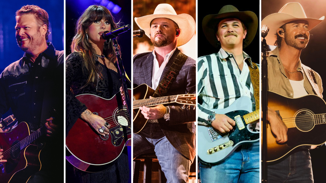 Blake Shelton, Ella Langley, Cody Johnson, Zach Top, and Riley Green