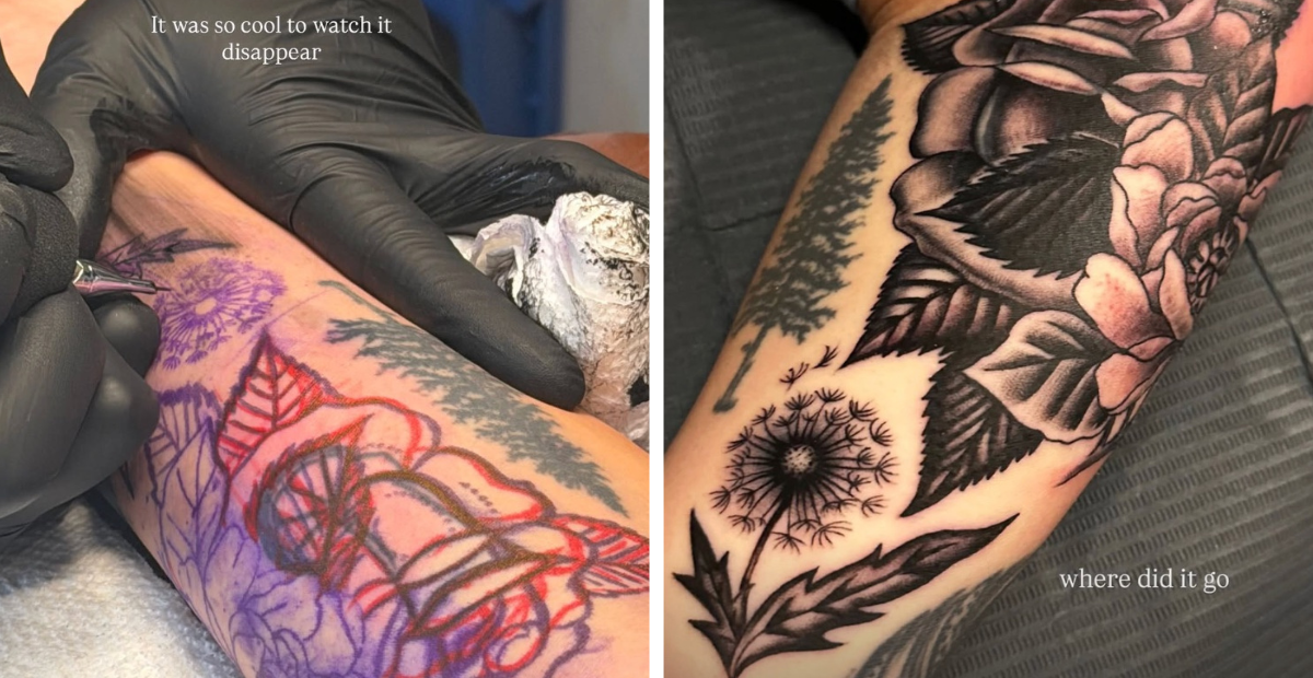 Ella Langley shares before-and-after photos of her new tattoo