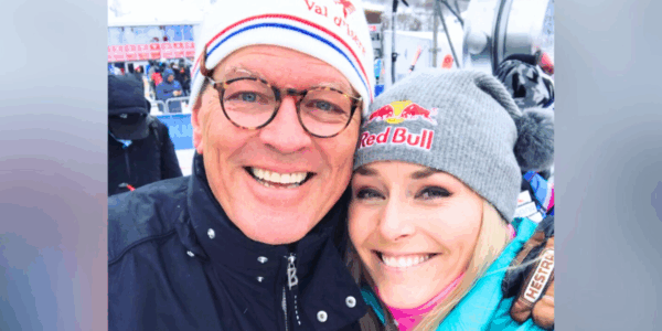 Lindsey Vonn with her dad, Alan Kildow