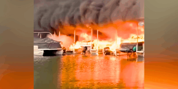 Nashville marina fire on February 3, 2026