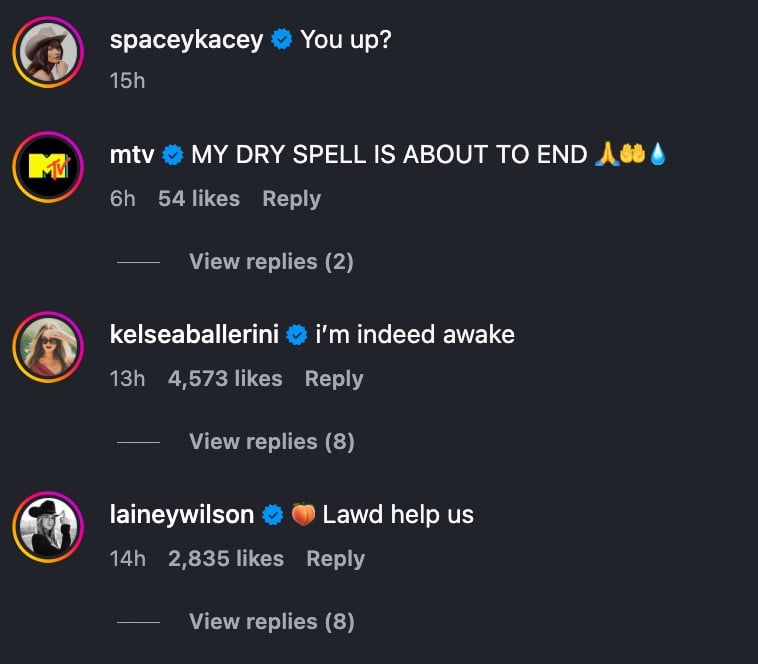 Kelsea Ballerini, Lainey Wilson, and more react to Kacey Musgraves' new song 