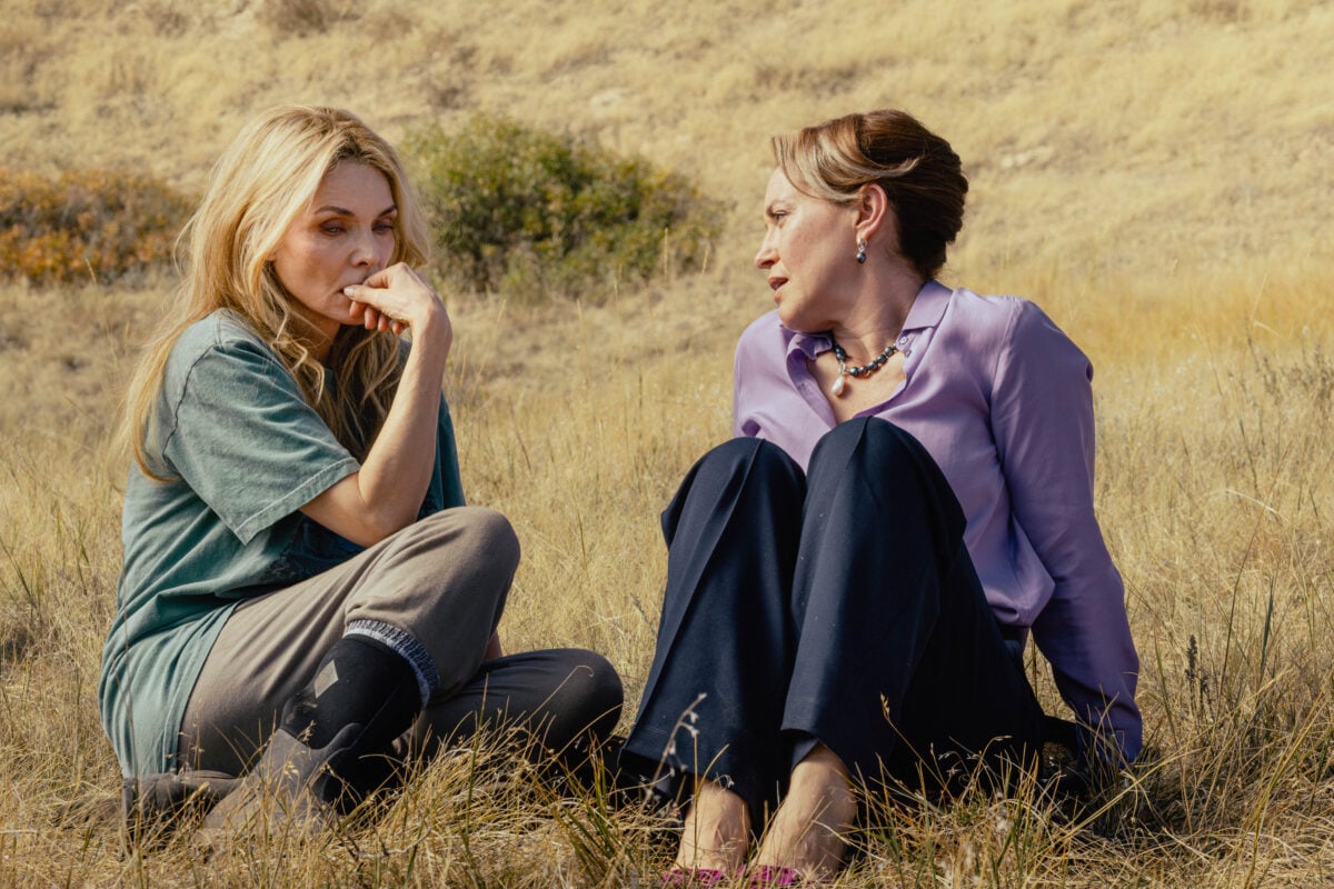 L-R: Michelle Pfeiffer as Stacy Clyburn and Rebecca Spence as Liliana Weeks in episode 4, season 1, of the Paramount+ series The Madison