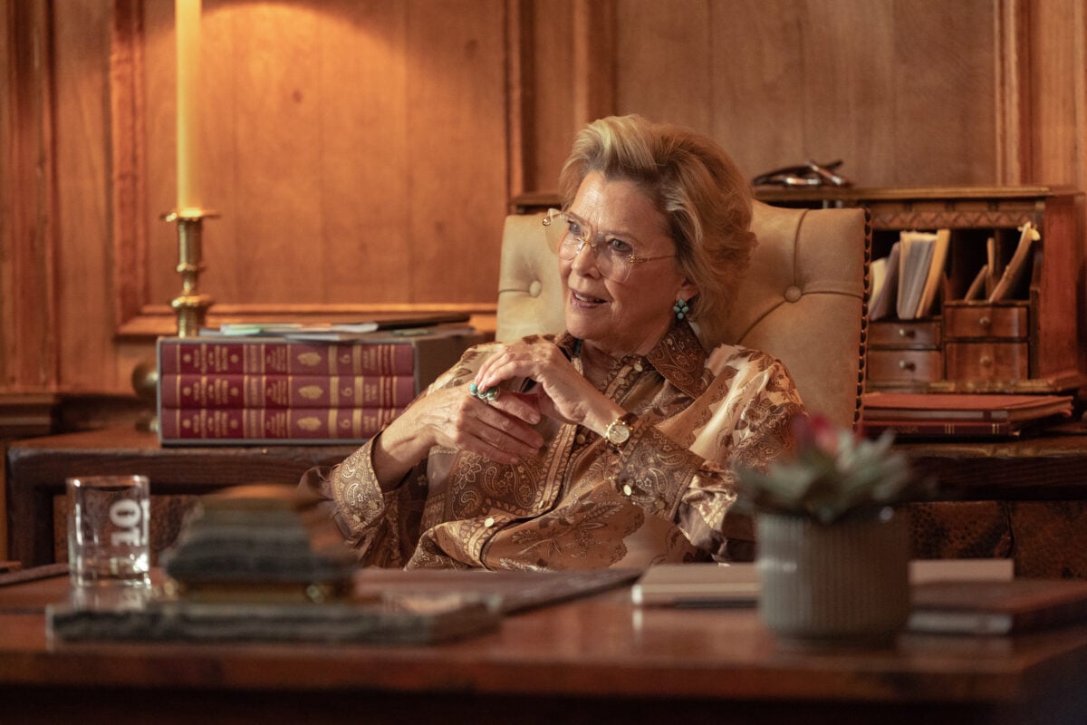 Annette Bening as Beulah Jackson in Dutton Ranch, episode 2, season 1, streaming on Paramount+, 2026.