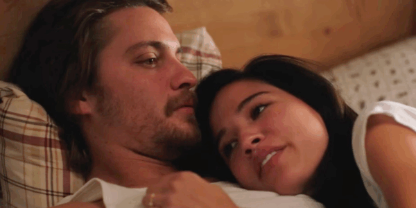 Kayce Dutton and Monica Dutton during a personal scene in Yellowstone