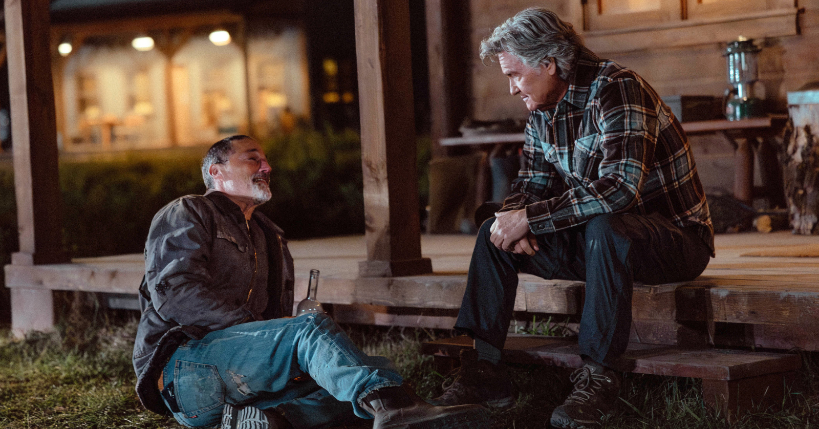 Matthew Fox and Kurt Russell as Paul and Preston Clyburn in the Taylor Sheridan series The Madison
