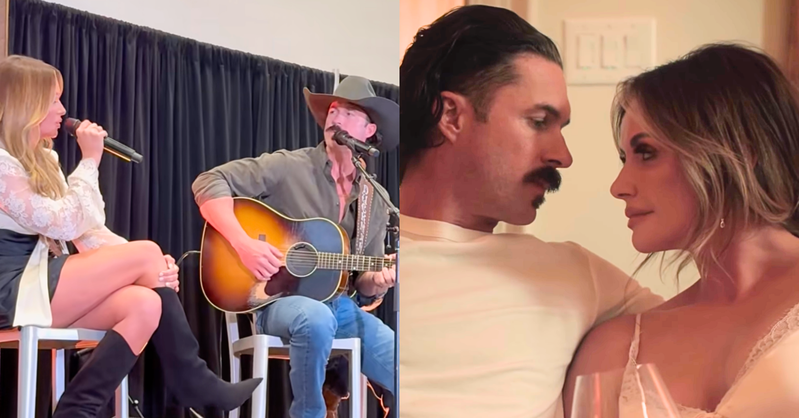 Carly Pearce and Riley Green, "If I Don't Leave I'm Gonna Stay"