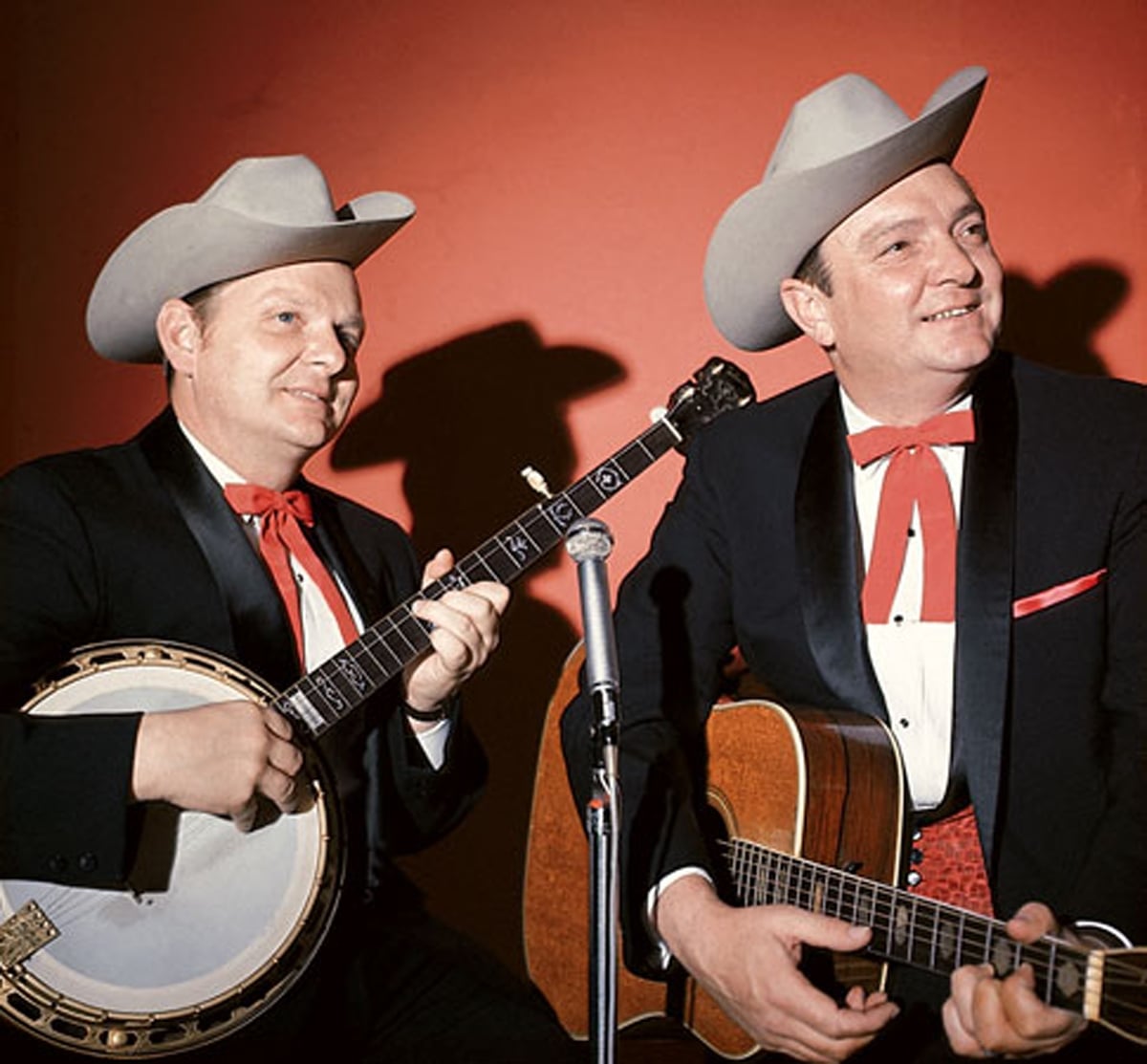 Ralph and Carter Stanley of the Stanley brothers are inductees into the Country Music Hall of Fame