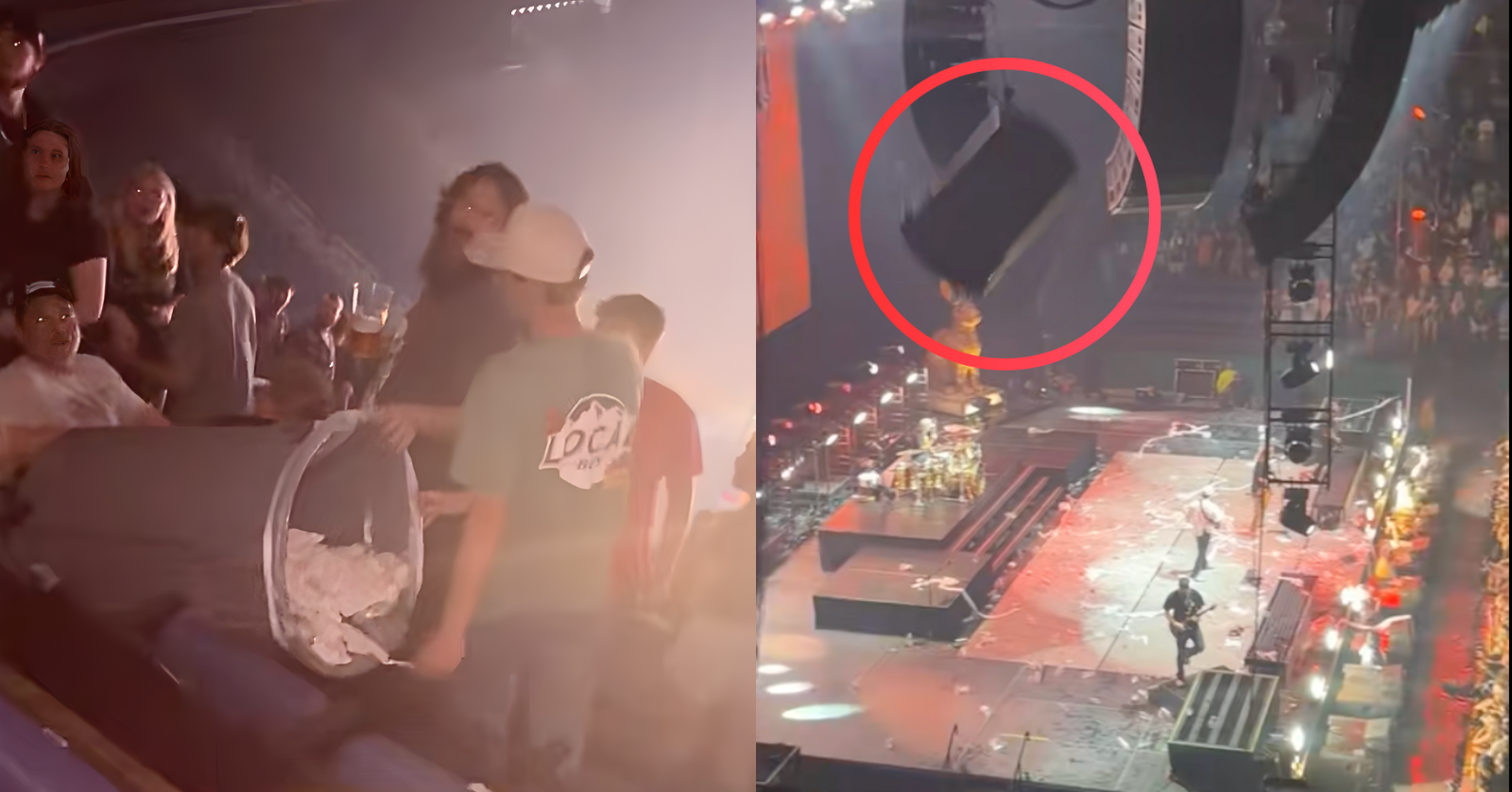 Treaty Oak Revival Fan Throws Trash Can