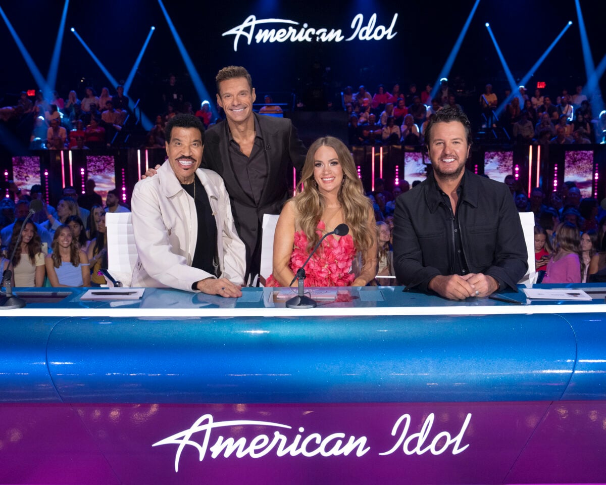 American Idol Season 24 judges Luke Bryan, Carrie Underwood, Lionel Richie and host Ryan Seacrest