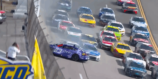 Bubba Wallace wrecks at Talladega