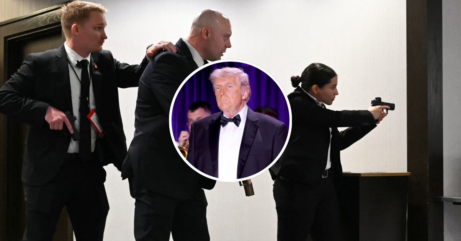 On April 25, President Trump was to participate in the White House Correspondents' Dinner for the first time, but a shooter led to the president being evacuated.
