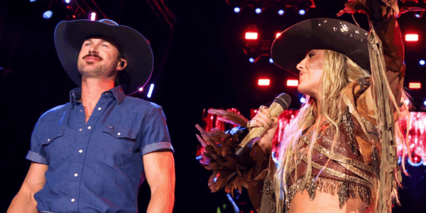 Lainey Wilson brought out Riley Green at Stagecoach after severe weather cancelled his set