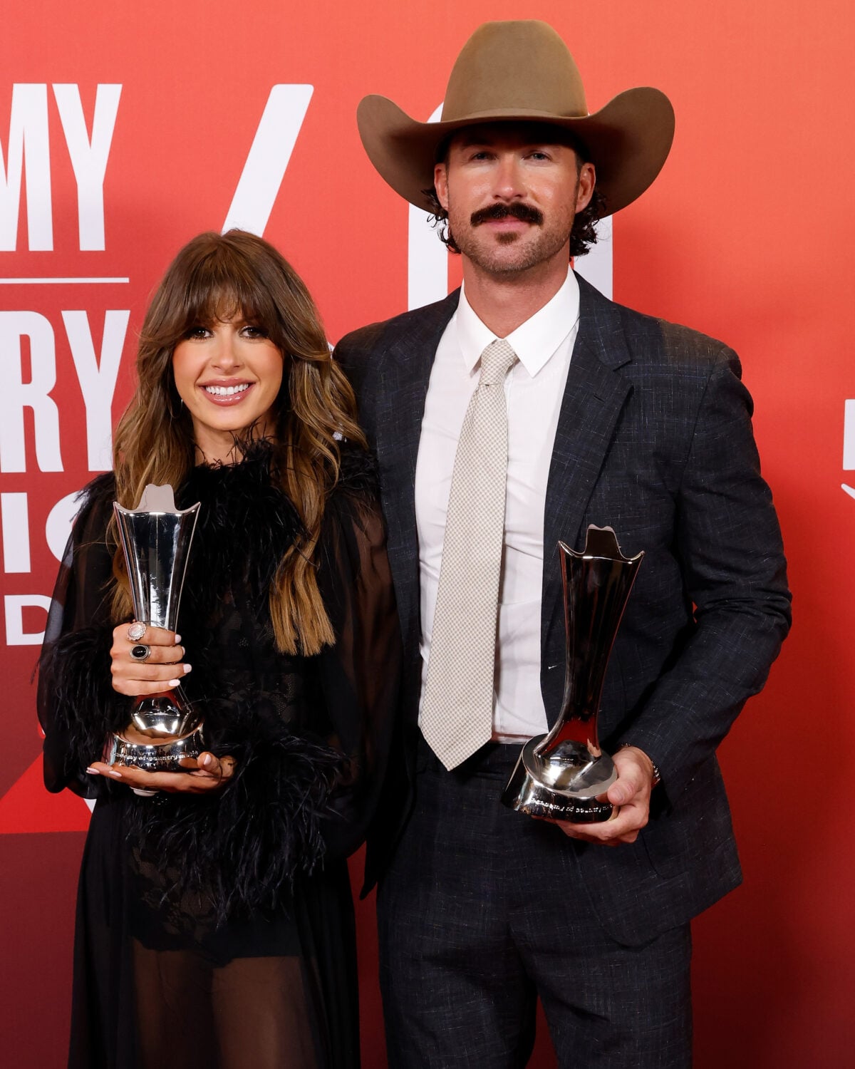 Ella Langley and Riley Green after the 2025 ACM Awards