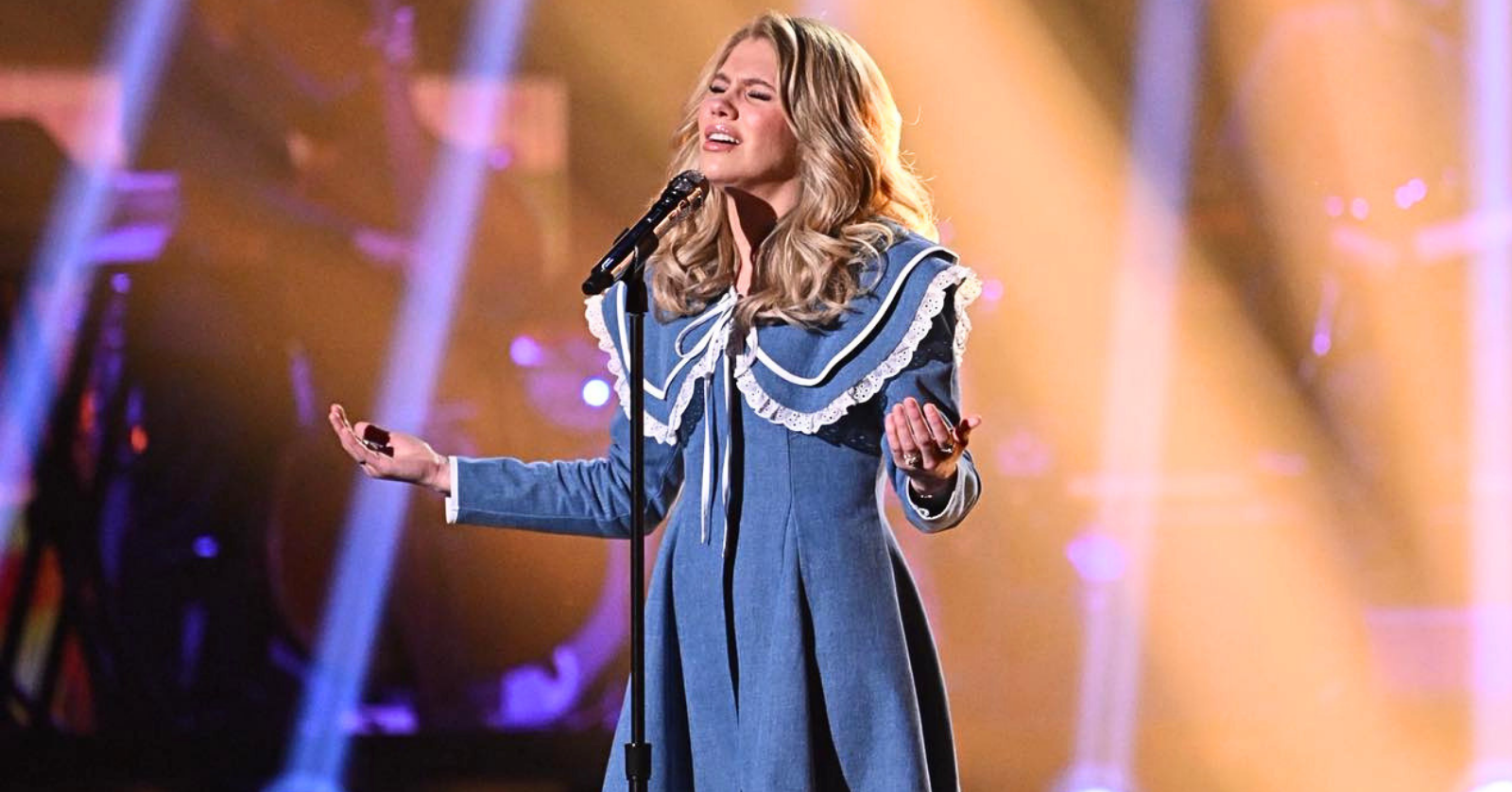 "American Idol" Season 24 finalist Hannah Harper took a moment to speak on her hope of communicating the gospel message to a larger crowd through country music.
