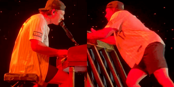 Morgan Wallen surprised fans at his May 29 show in Denver, Colorado, as he flipped his piano over in frustration.