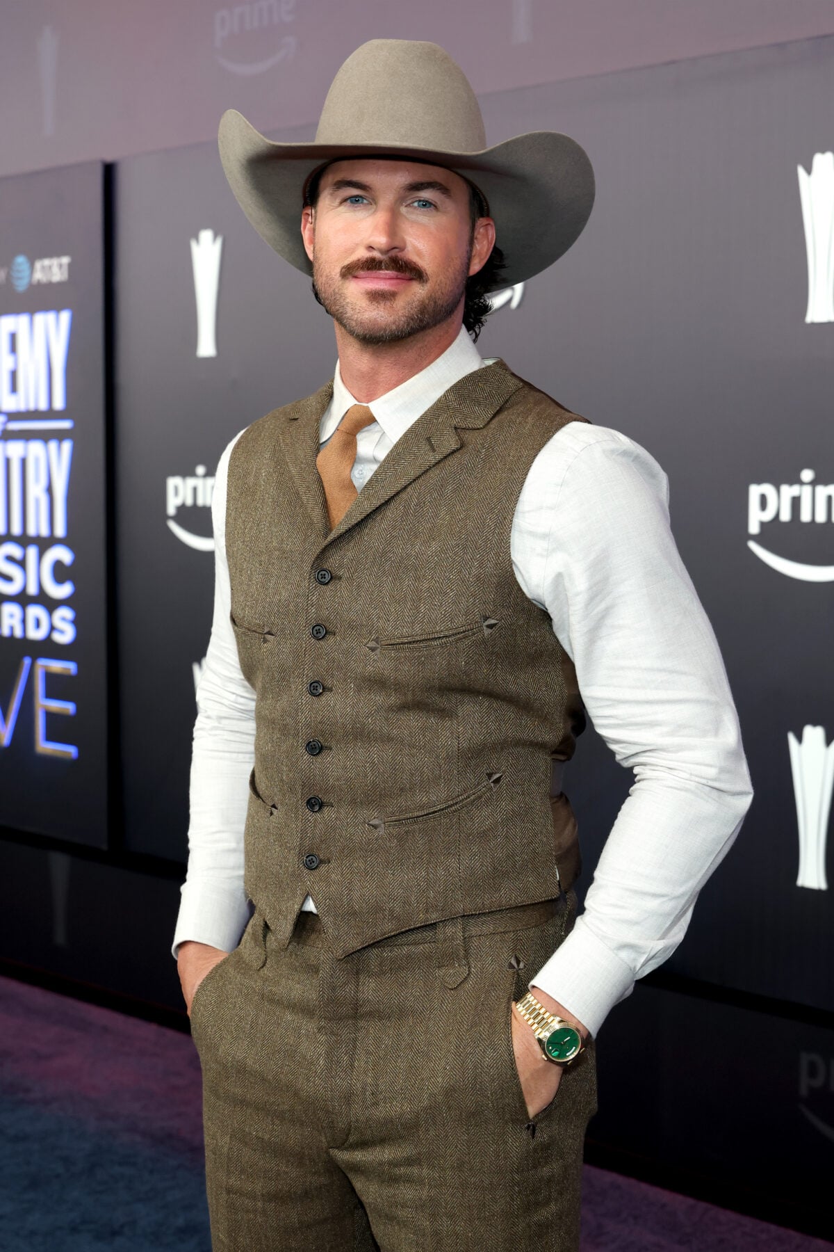 Riley Green 2026 ACM Awards red carpet