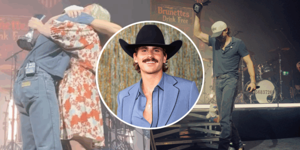 Country artist Tucker Wetmore performed at the 61st ACM Awards on May 17. Here, Tucker can be seen receiving the 2026 ACM award for New Male artist of the Year, which was presented to him by his mom on April 30 at a show in London, England.