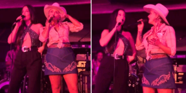 Miranda Lambert joins Kacey Musgraves for a live debut of their song "Horses & Divorces"